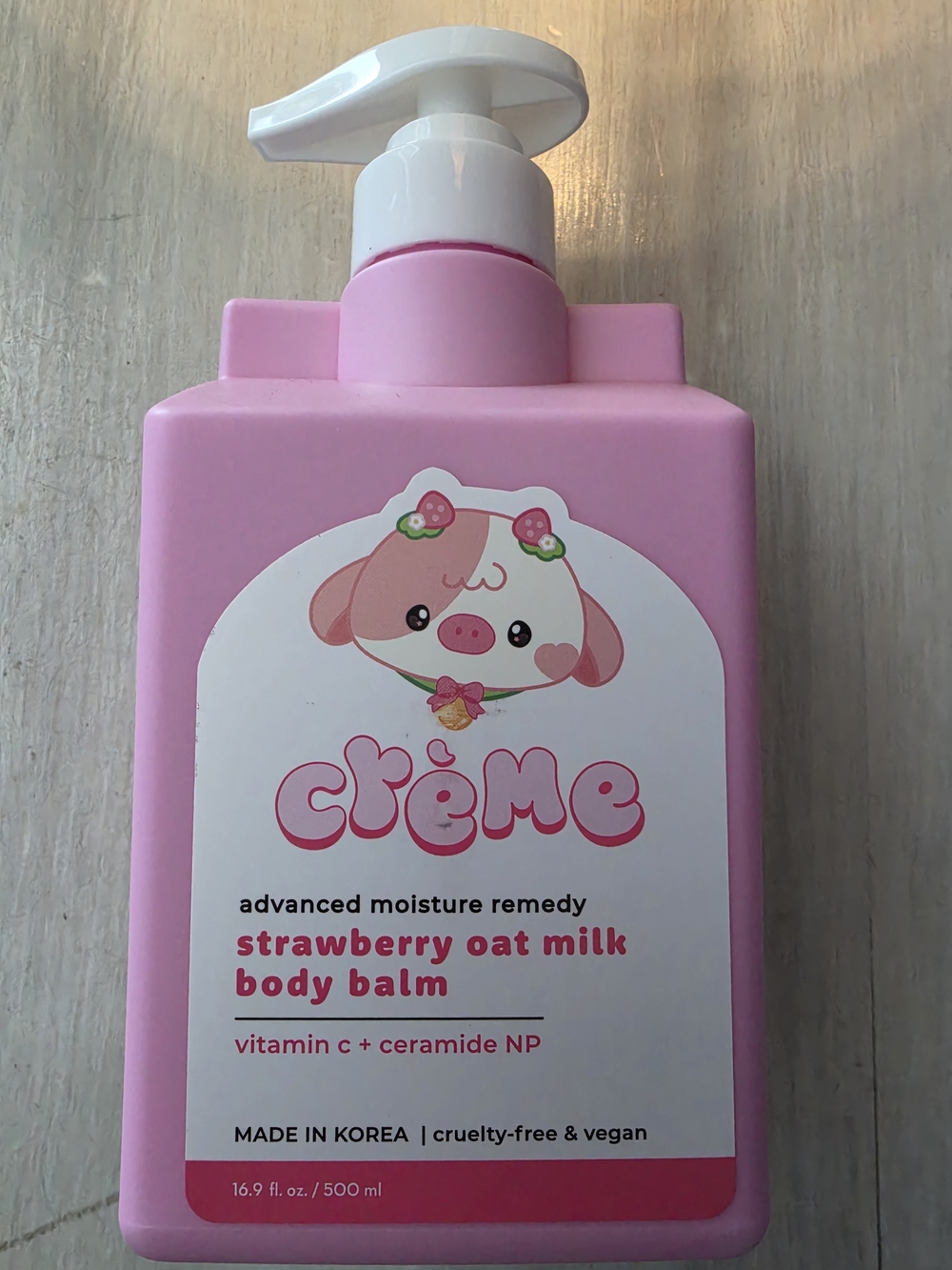 Crème Strawberry Oat Milk Body Balm — Pink